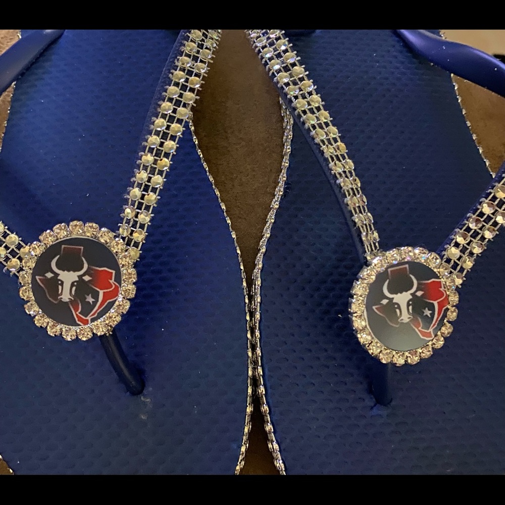 Houston Texans flip flops